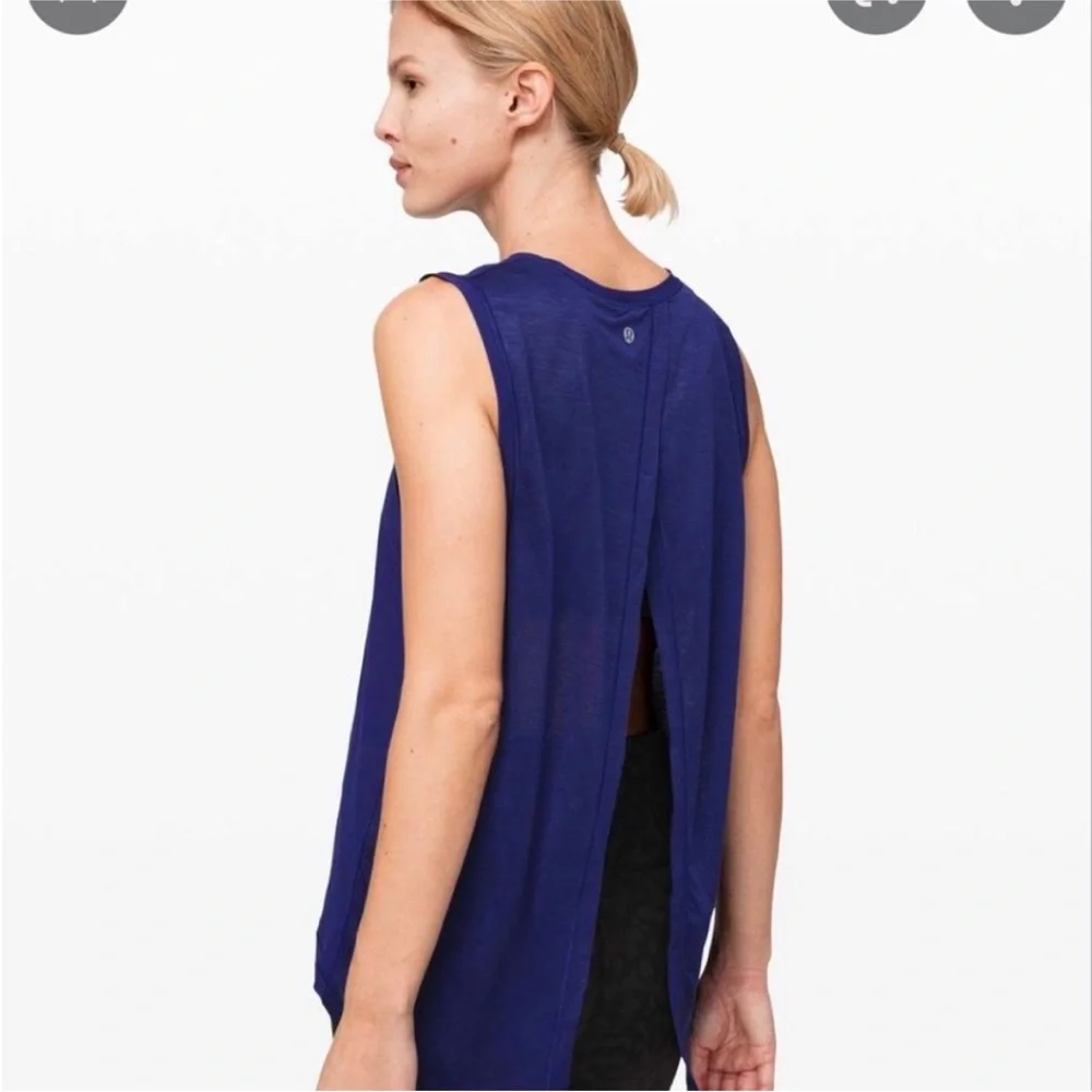 Lululemon In the Open Tank - Blue NWT - Picture 5 of 9